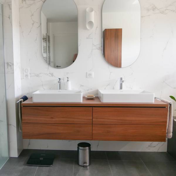 ZOOM sur les meubles et vasques de salle de bain